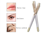 Wholesale Golden Foil One Side Pen Crystal Eyebrow Tattoo Pen Permanent Manual Tattoo Pen With Low Price