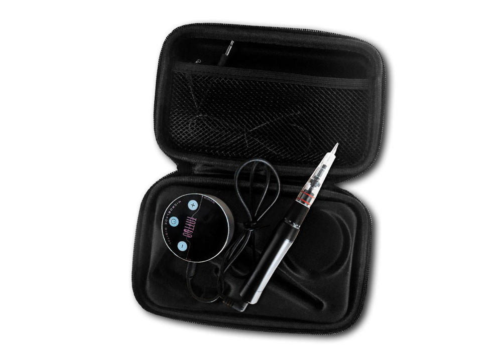 2020 Black Plastic Maretial Permanent Makeup Machine Pen Touch Screen MTS + PMU Handpiece Digital Tattoo Gun