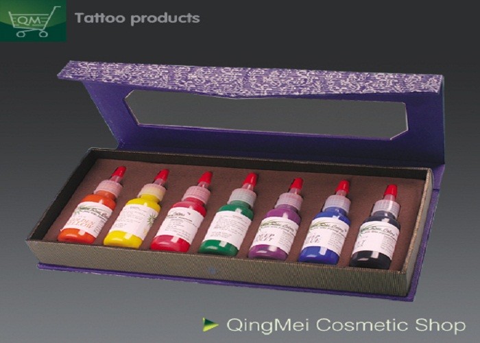 Aqua Semi Permanent Makeup Pigment Tattoo Ink Different Colors