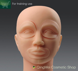 China practice makeup sheets supplier Reusable Permanent Makeup Practice Skin , Soft Makeup Mannequin Head