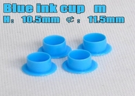 Blue Color Plastic Tattoo Machine Ink Pigment Cups Tattoo Accessories