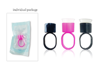 Disposable Microblading Tattoo Pigment Ring Cup With Sponge , Makeup Eyebrow Accessories
