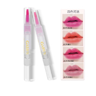 Eco Healthy Tattoo Ink Lipstick Lip Gloss Crystal Temperature Change Long Lasting Moisture Flowers Gold Foil Color