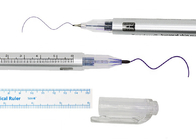 Dual Tip Eyebrow Marker Pen Waterproof White Purple Color 0.5mm 1.0mm