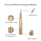 Gold Four Speeds Wireless Permanent Makeup Machine PMU Tattoo Pen