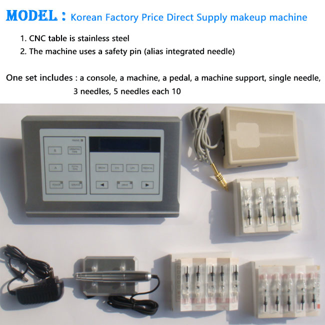 Wholesale Aluminum alloy Electric Rotary Digital Cosmetic Semi Permanent Makeup Tattoo Machine Equipment Kit 0