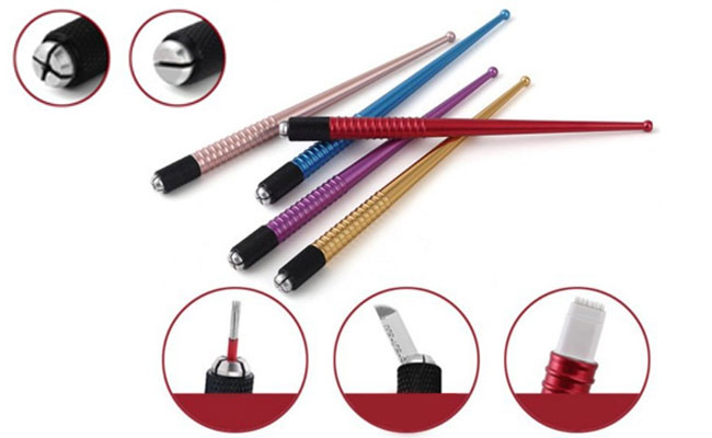 Colorful Lightweight Manual Permanent Tatoo Pen For Eyebrow / Lip Operation 0