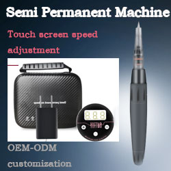 Black Semi Permanent 3R Eyebrow Tattoo Machine With Touch Screen 8