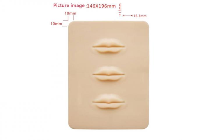 Rubber Practice Materials Tattoo Eyebrow  carving Lips Silicone 3D Leather Blank Permanent Makeup For PMU Training 3