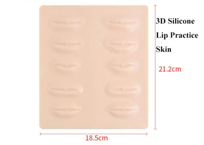 PMU Permanent Makeup Rubber 3D Lips Practice Skin Tattoo Mat To Practice Perfect Eyebrow 8