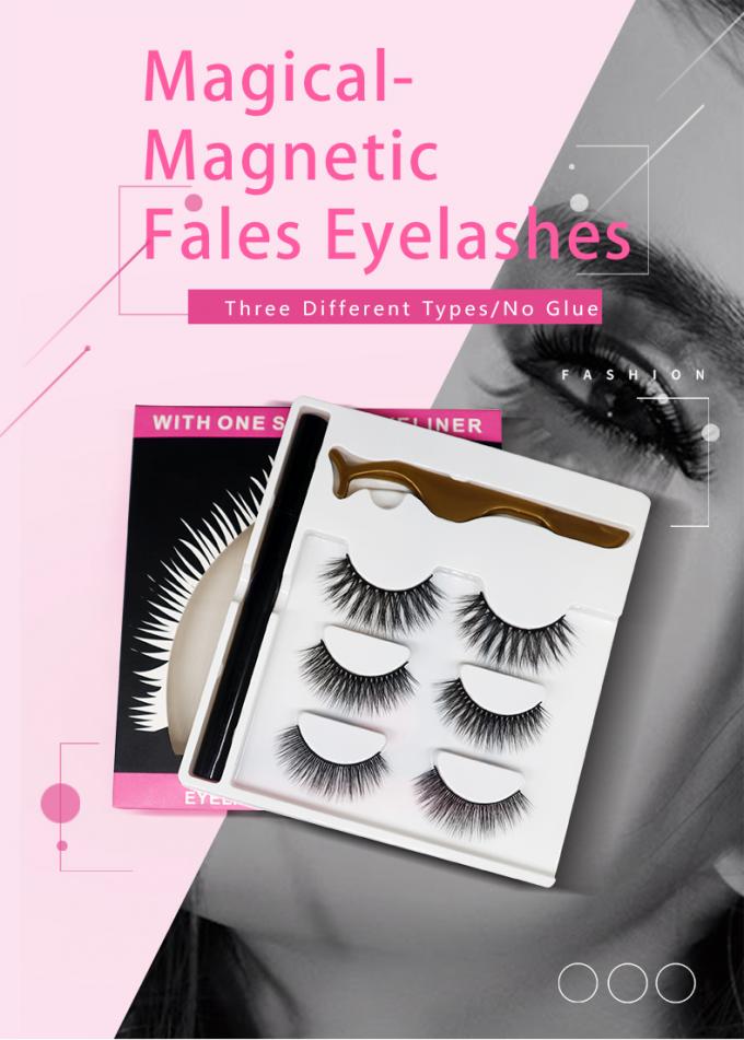 22mm False Eyelash Factory Supply New Wholesale Best Magnetic False Eyelashes 0