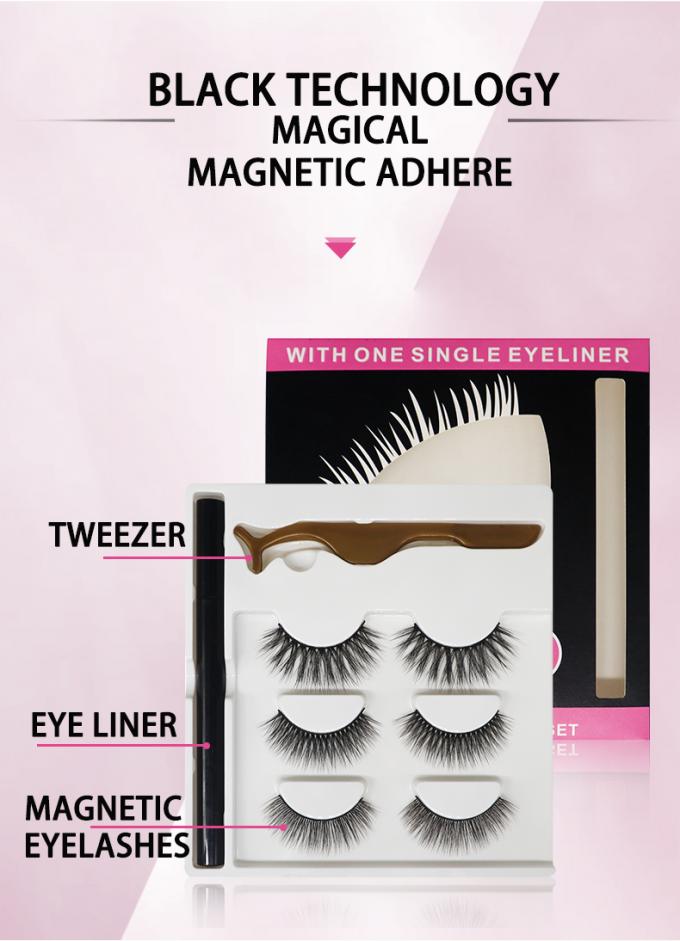 22mm False Eyelash Factory Supply New Wholesale Best Magnetic False Eyelashes 2