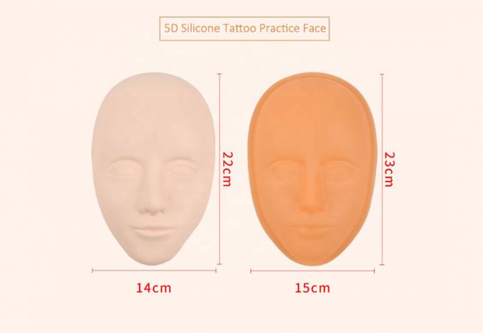 Yellow Soft Silicone Gel Face Practice Skin Plastic Hard Mold 3D Eyebrow Lip Microblading Accessories 2