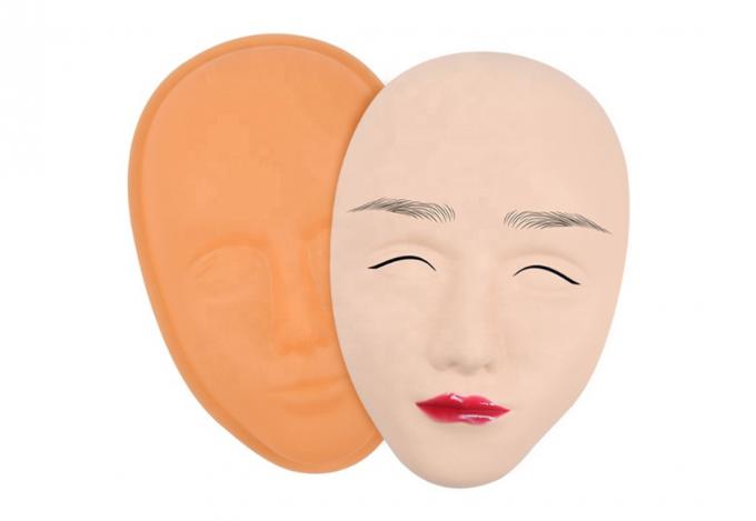 Yellow Soft Silicone Gel Face Practice Skin Plastic Hard Mold 3D Eyebrow Lip Microblading Accessories 3