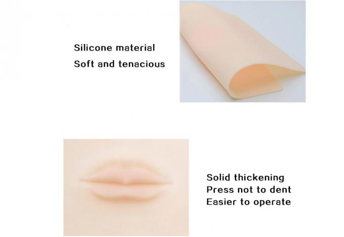 China Factory Price 3D Silicone Microblading Practice Skin Permanent Makeup Accessories Blank Tattoo Lip Prastic Skin 15