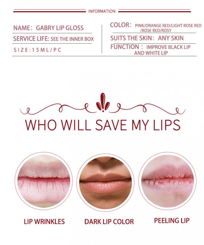 15 ml/pc Natural Lip Gloss For Semi Permanent Makeup Tattoo Repair Lip Care 1