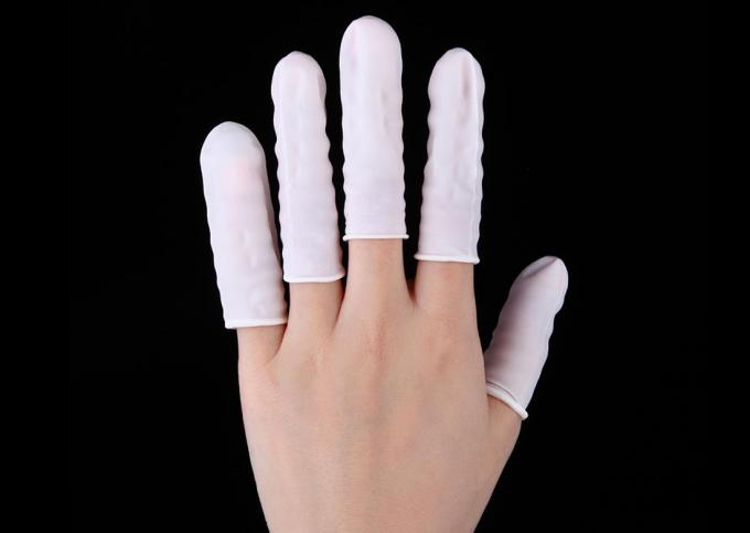 Hot selling Disposable Latex Finger Cots Non-toxic Antistatic Protector Fingertip Fingers Work Gloves Protector 4