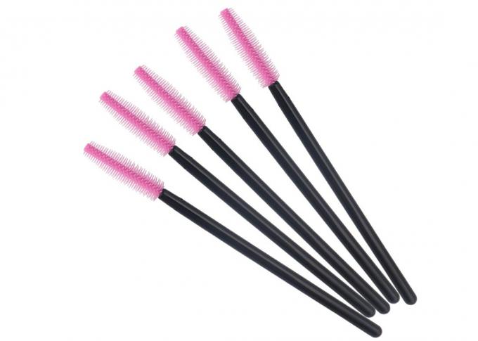 50 pcs/pack Silicone Disposable Eyelashes Brush And Lash Comb mascara Wand Plastic Handle Different Color 8