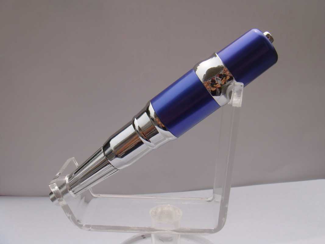Blue Mental Shell Micropigmentation Pen Cordless Tattoo Machine For Hair Loss Treatment