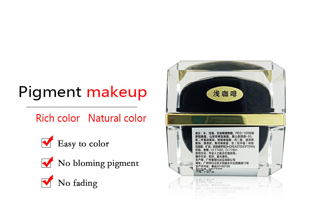 Waterproof Eyebrow Tattoo Ink Set Semi Permanent Tattoo Colorings Skin Friendly And Smooth