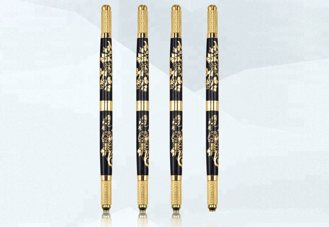 Stainless Steel Handle Disposable Microblading Tattoo Pen With Blade 135mm Length