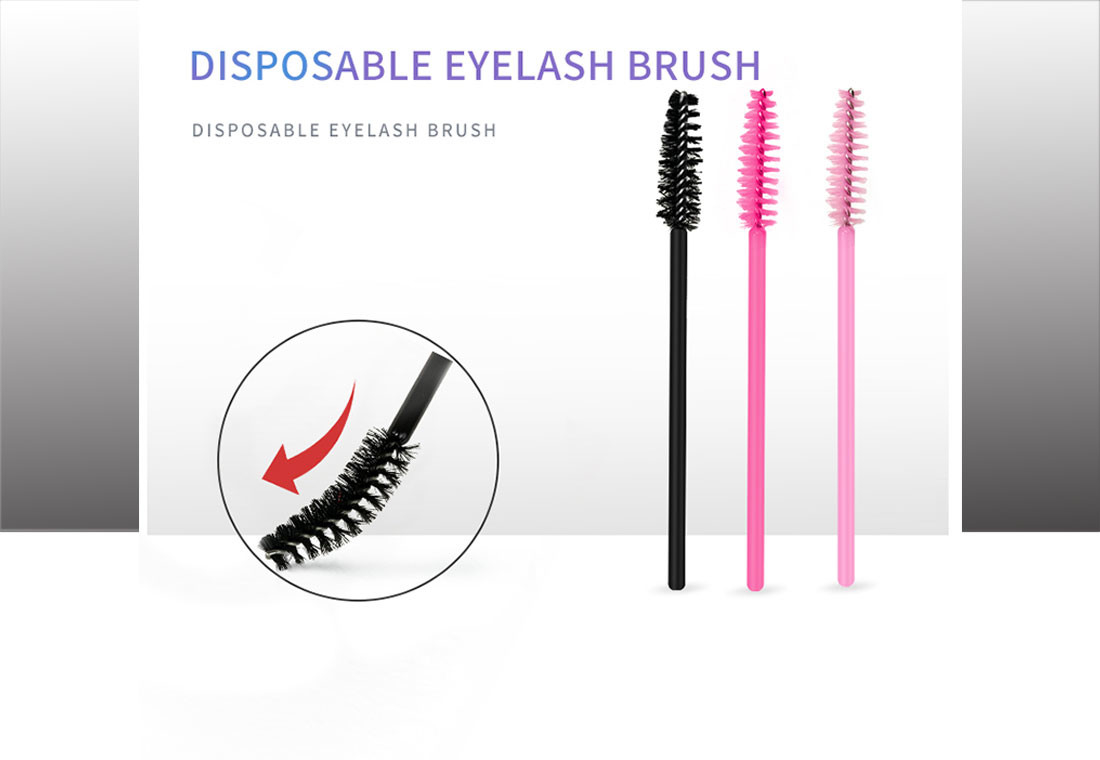 OEM Disposabl Mini Eyelash Brush Eyelash Curl Brush Eyelash Comb Eyebrow Makeup Tools Accessories