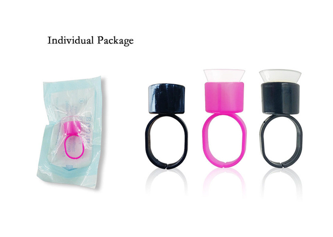 100pcs Pink Disposable Permanent Makeup Ring Medium No Divider Tattoo Ink Eyebro