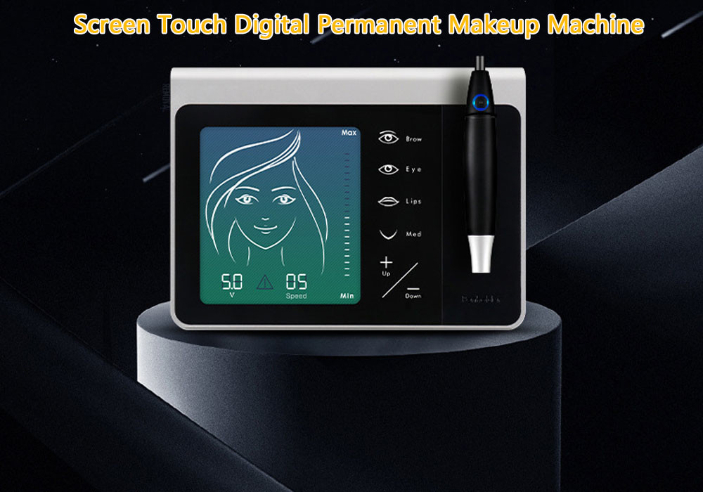 Screen Touch Digital Permanent Makeup Machine / Cosmetic Eyebrow Tattoo Kit Private Logo