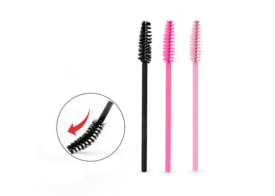 10cm Plastic Muti Function 10cm Disposable Brow Lash Comb Brush