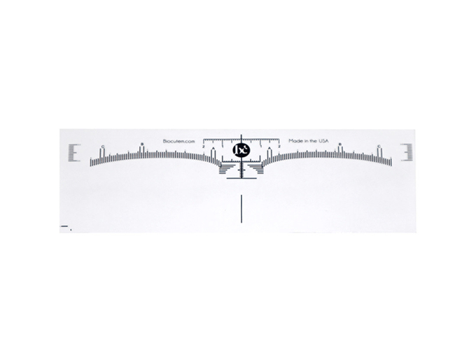 16.9 *5.6cm Eyebrow Tool Ruler White Simple And Practical Brow Lamination Supplies Kit 1