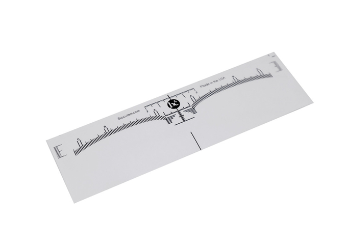 16.9 *5.6cm Eyebrow Tool Ruler White Simple And Practical Brow Lamination Supplies Kit 0