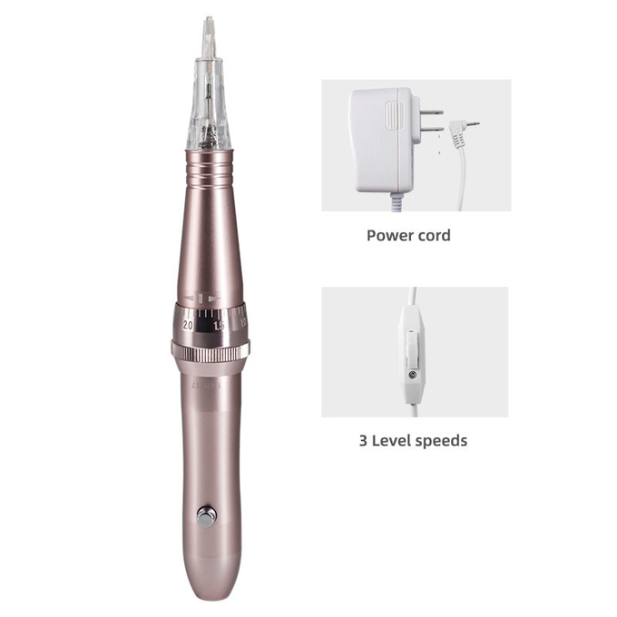 Rose Gold Permanent Makeup Machine  240V With Cartridge Needle 1